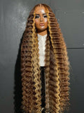 Highlights Brown Loose Deep Wave Lace Frontal Wig