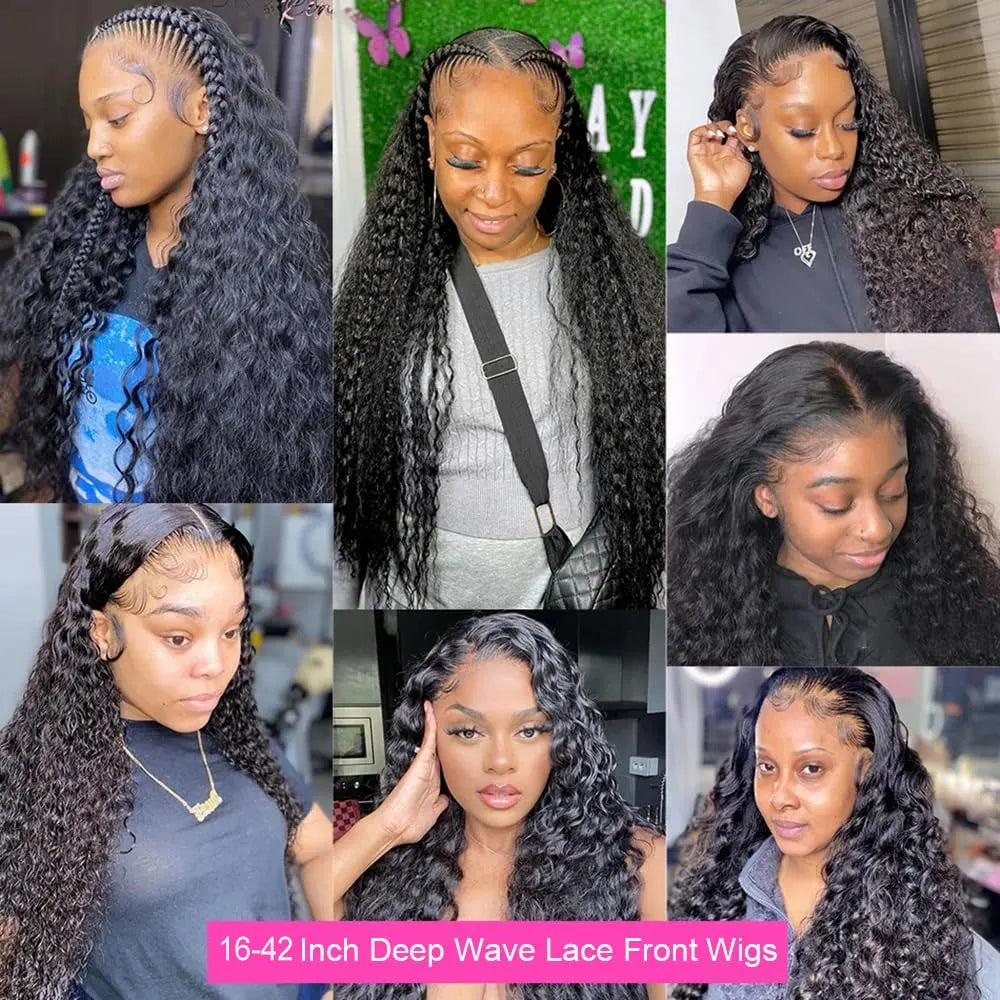 40 Inch 13x6 Hd Deep Wave Lace Frontal Wig