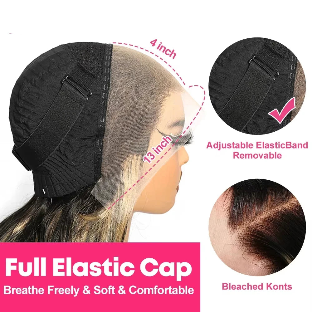 Highlight Color Body Wave Lace Frontal Wig