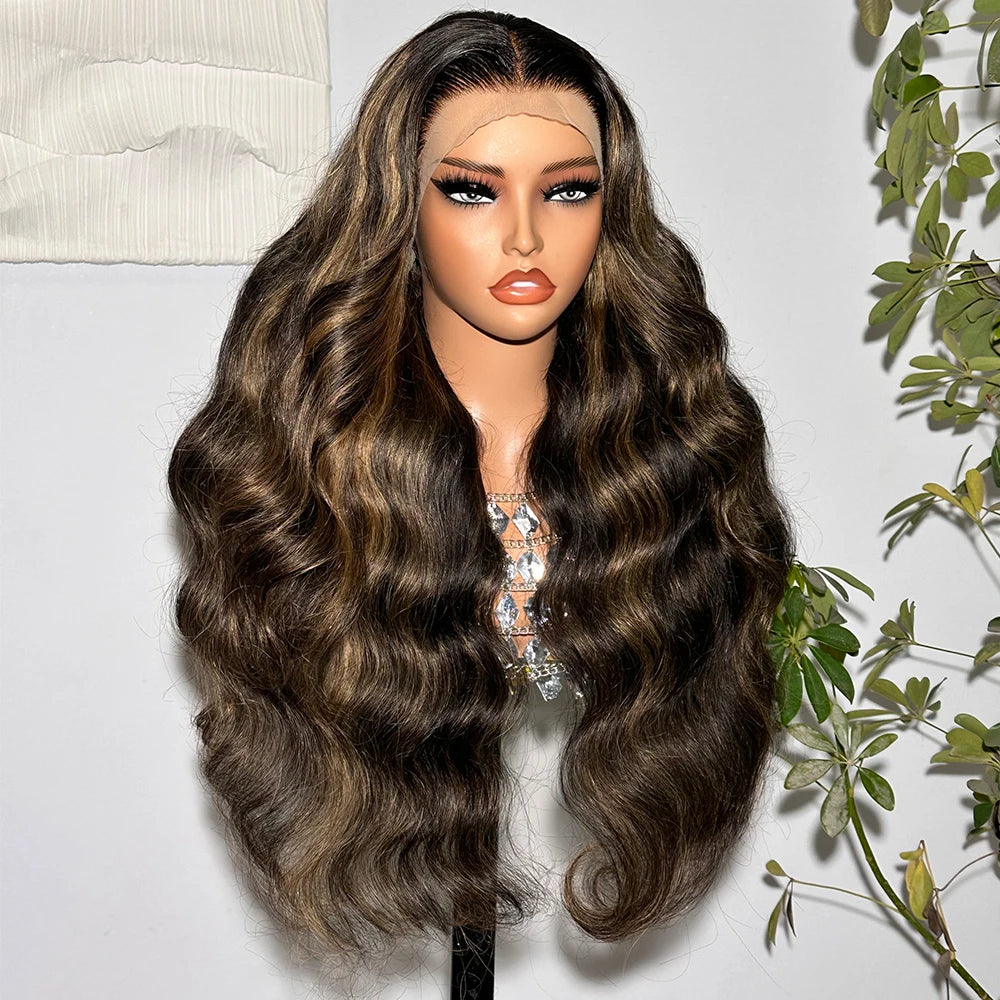 Highlight Color Body Wave Lace Frontal Wig