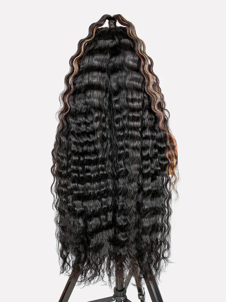 Highlight Ready To Go Crimped Wavy Lace Frontal Wig
