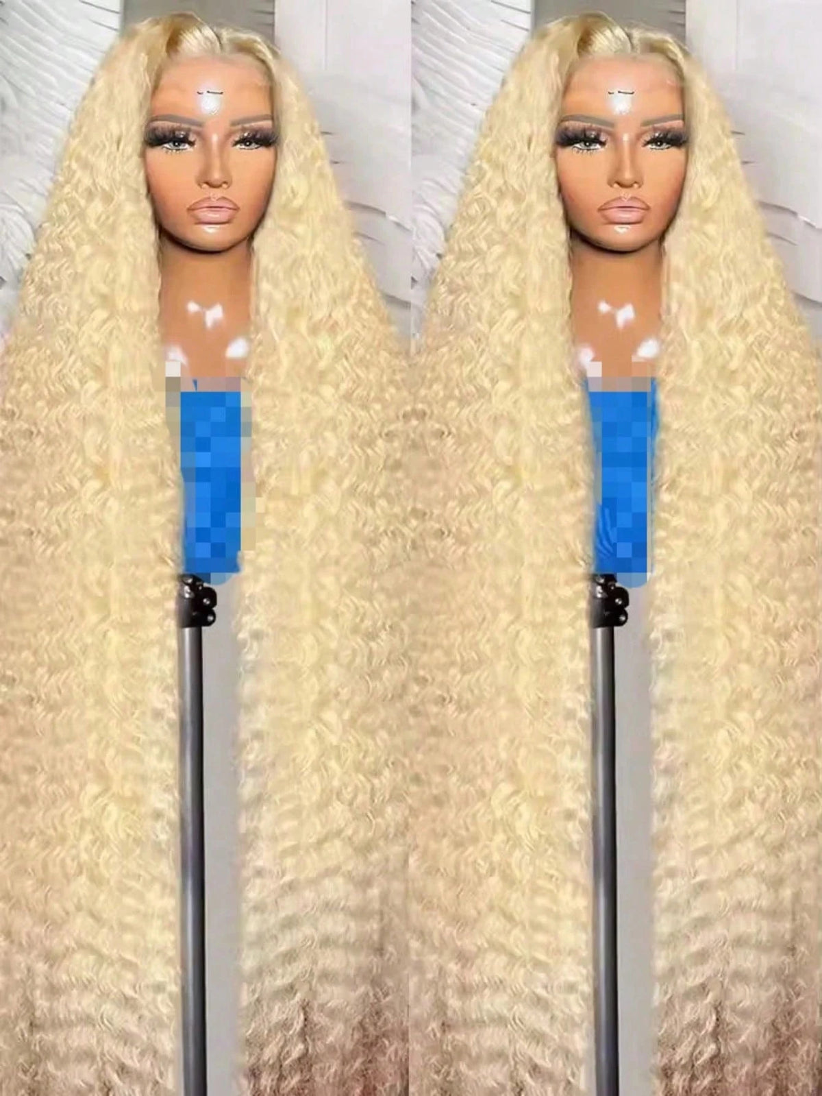 Blonde Loose Deep Wave Curly Lace Frontal Wig