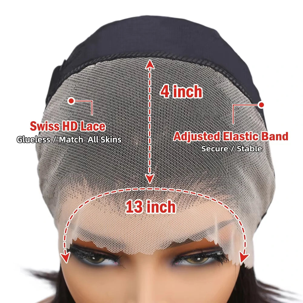 Black Straight Lace Frontal Wig