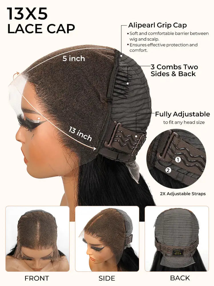 Black Roots Blonde Ombre Loose Wavy Human Hair 30 Inch 13x5 Lace Frontal Wig
