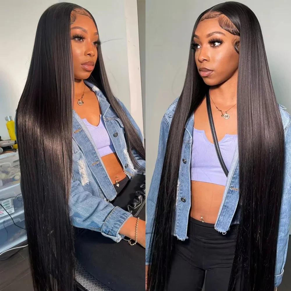 Black Straight Lace Frontal Wig